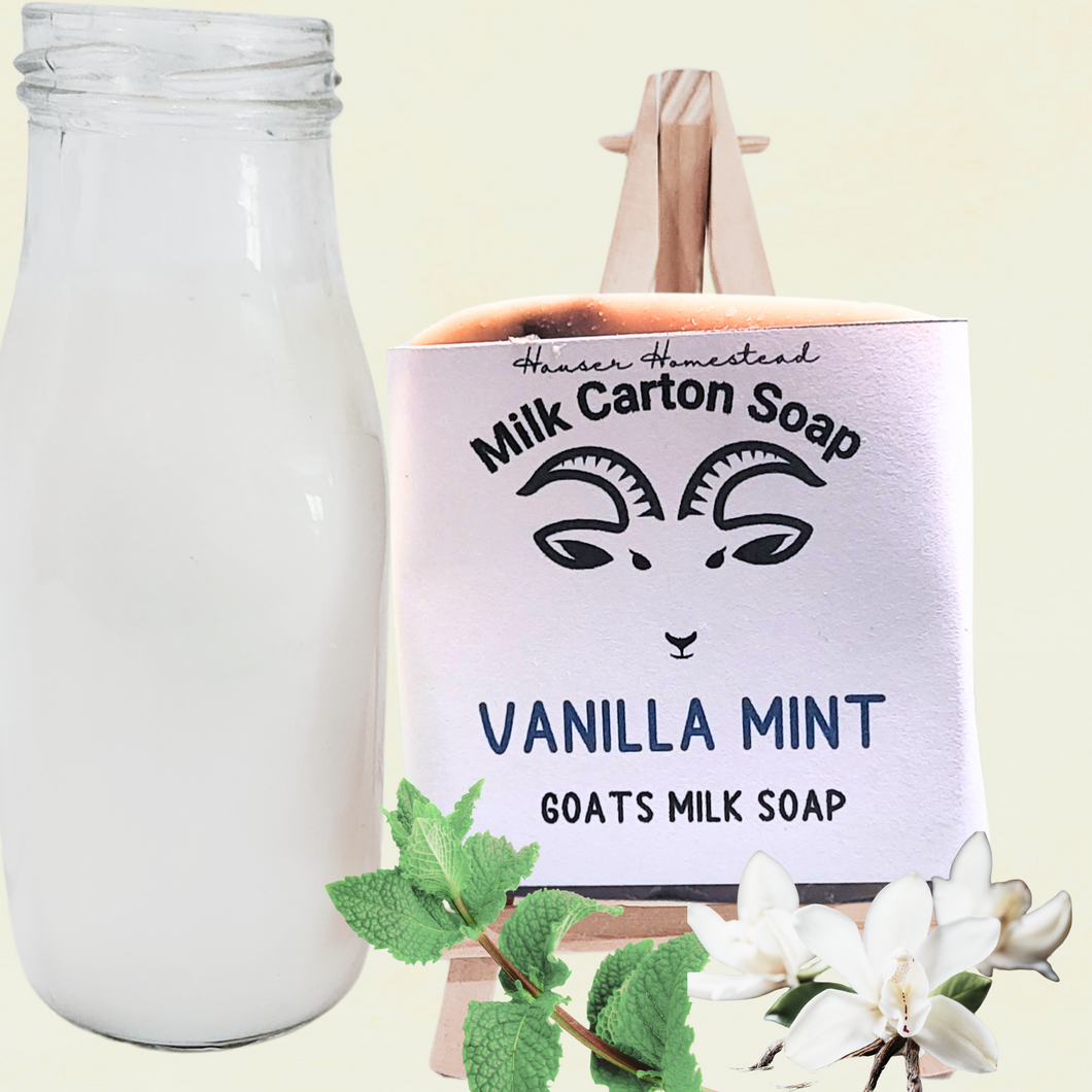 Milk Carton Soap - Vanilla Mint