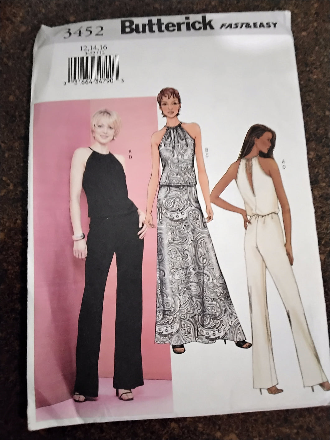 Vintage Misses Top, Skirt and Pant Sewing Pattern - Size 12-14-16 (Petite Option) - Butterick #3452