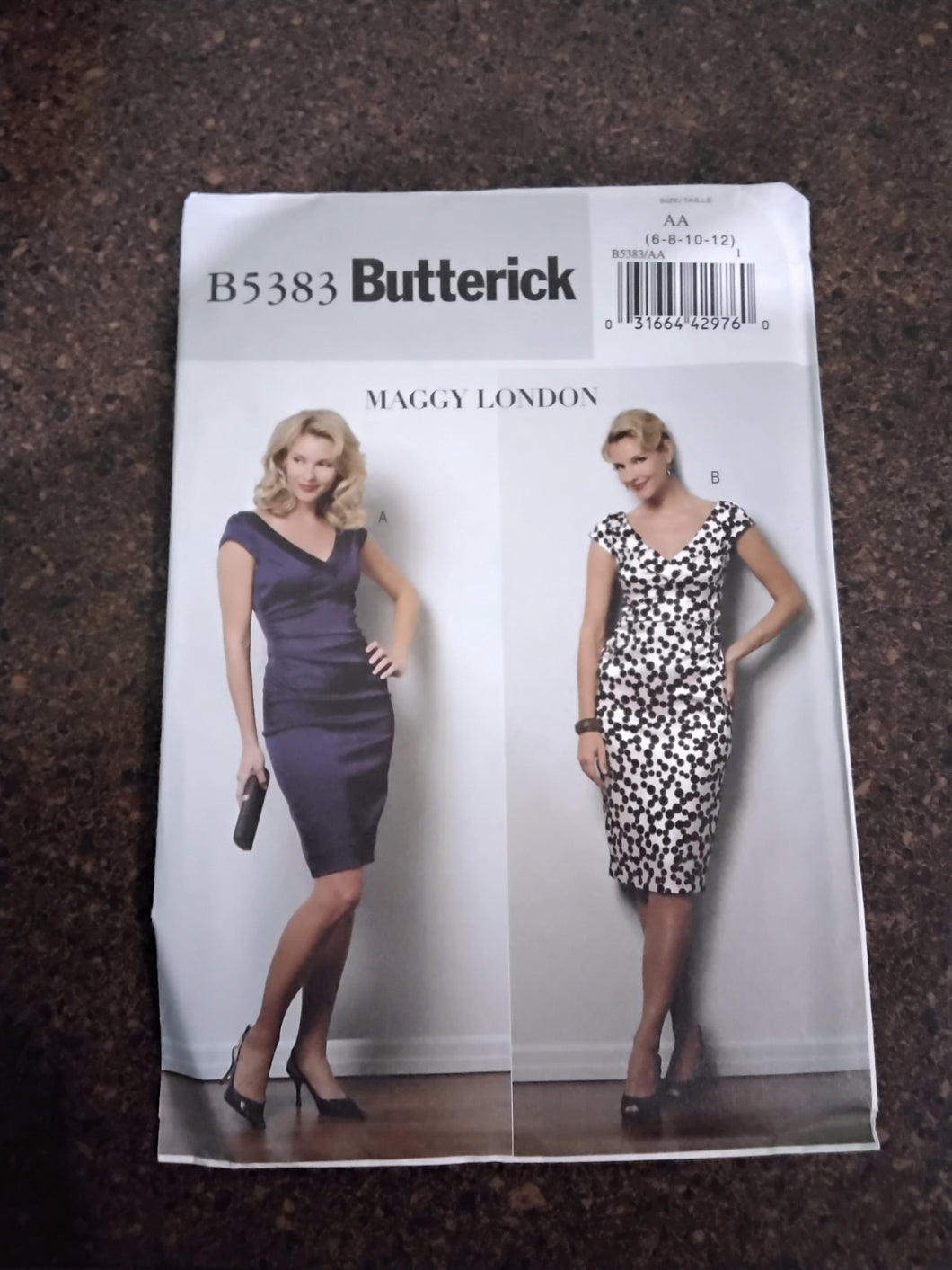 Misses Dress Sewing Pattern - Size AA - 6-8-10-12 - Butterick #B5383