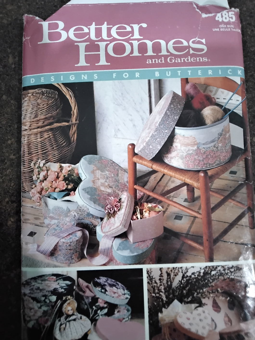 Vintage Boxes Sewing Pattern - Size - Various - Better Homes and Gardens #485