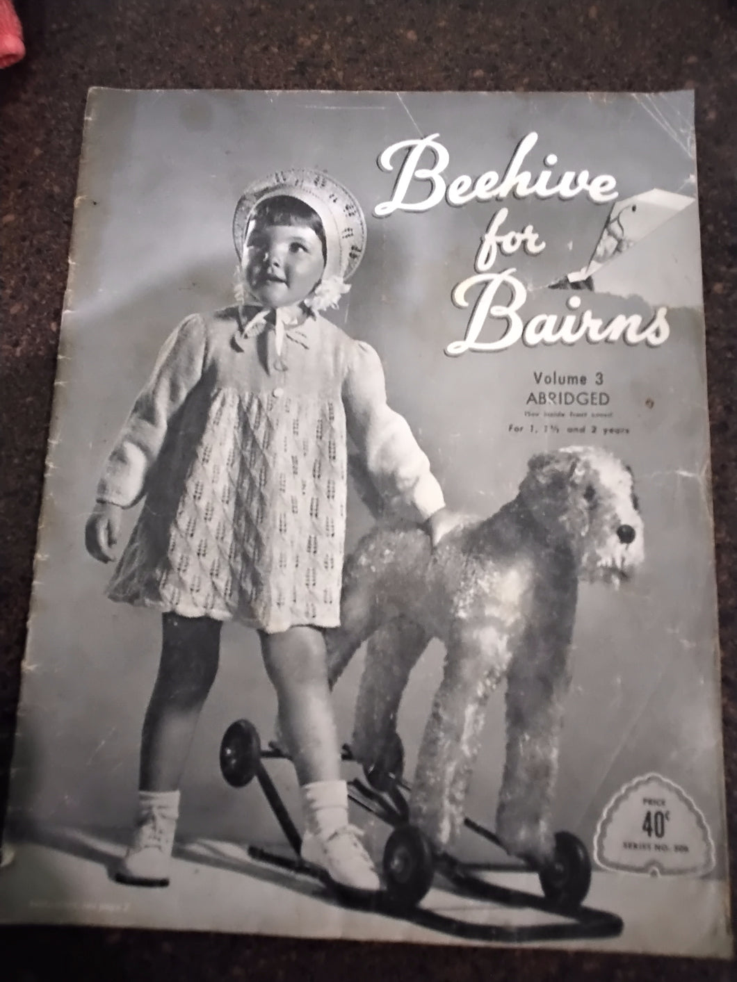 Vintage Beehive for Bairns Knitting and Crochet Pattern Book - Ages- 1-2 yrs  - Circa 1960s - Patons #50b Volume 3