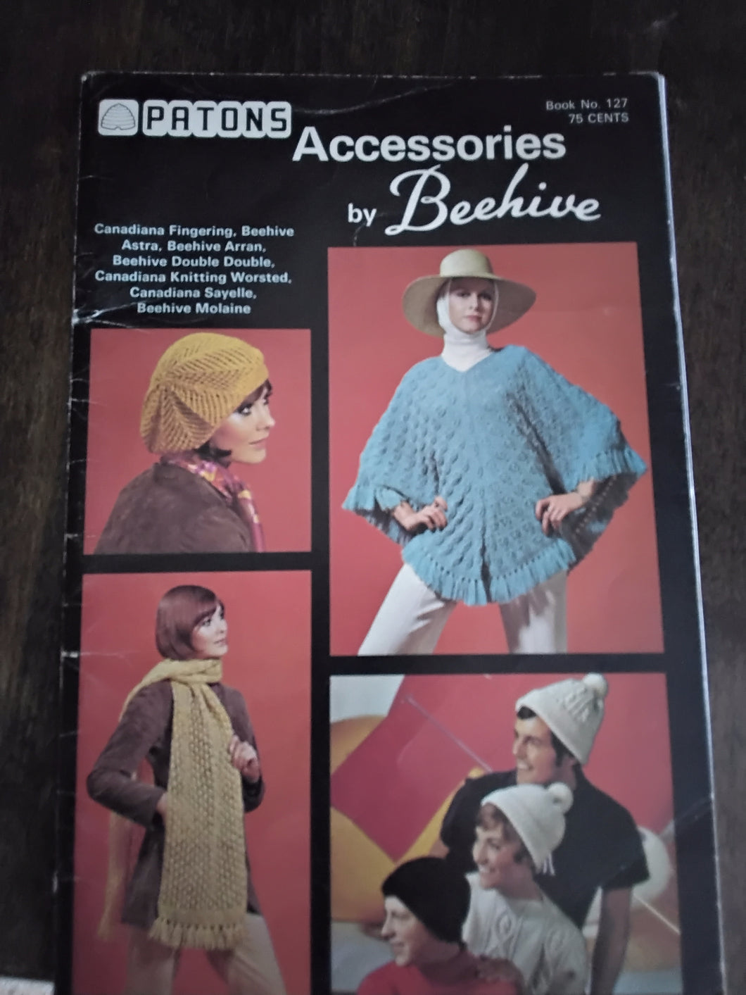 Vintage Accessory Crochet and Knitting Pattern Book - Men and Women - Circa 1980s - Patons #127